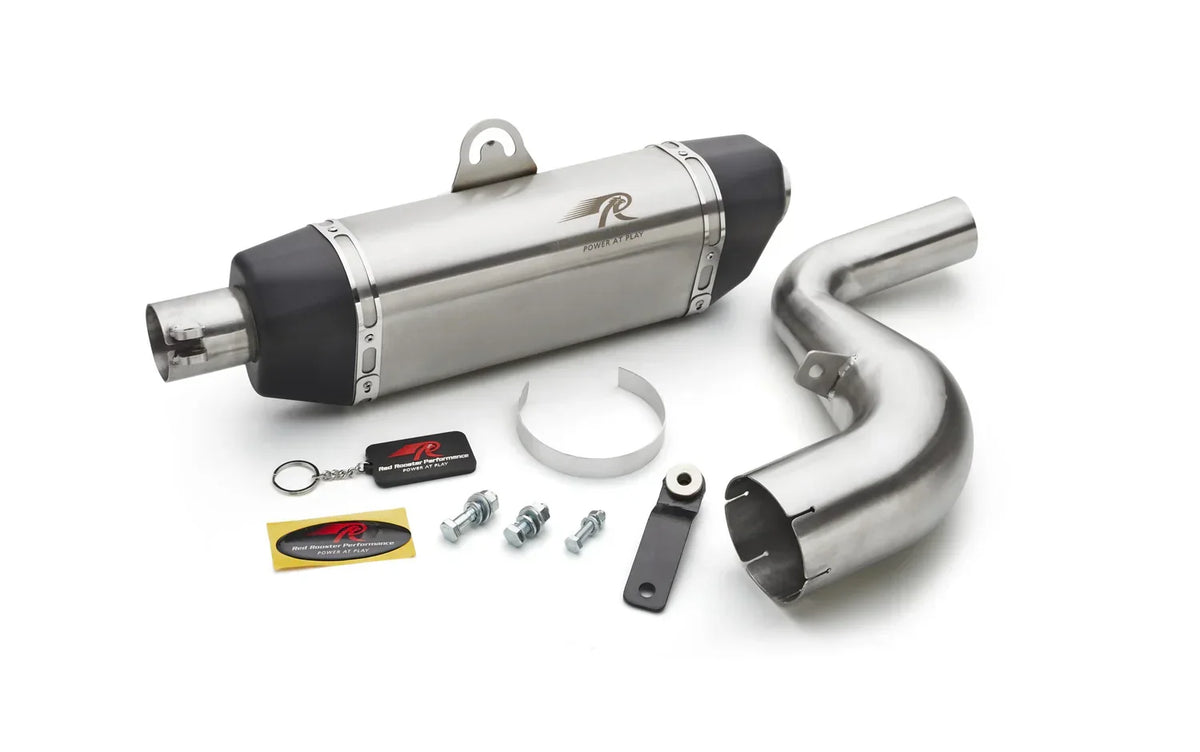 Red Rooster Galactic Exhaust for KTM Adventure 390 | Performance Exhaust Upgrade - View 2