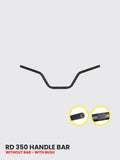 RD350 HANDLE W/O Bar WITH BUSH Black - HB 111B