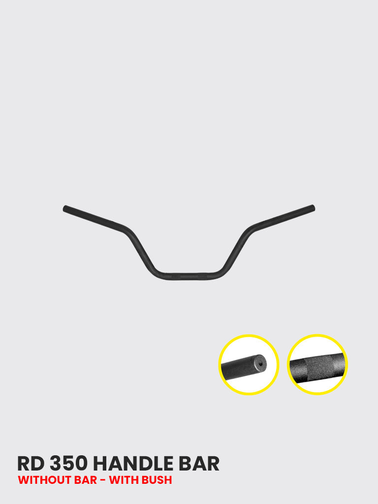 RD350 HANDLE W/O Bar WITH BUSH Black - HB 111B