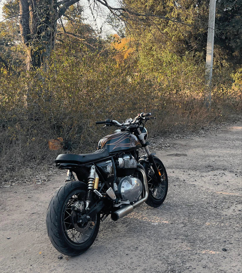 SS Motocorp 2x1 Full System Exhaust with Short Can for Royal Enfield Interceptor 650 / Continental GT 650 | Performance