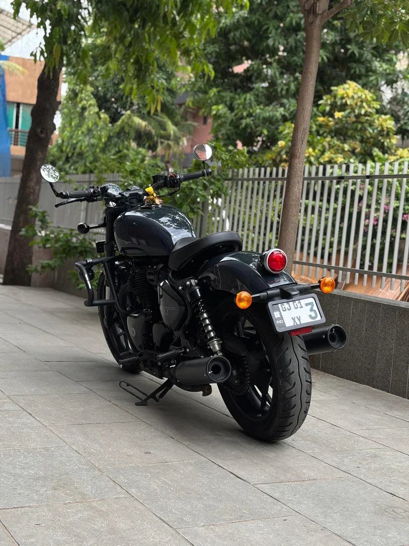 SS Motocorp Slip-On Exhaust Silencer (Pair) Black Finish for Royal Enfield Shotgun 650 | Performance Exhaust with DB Killers