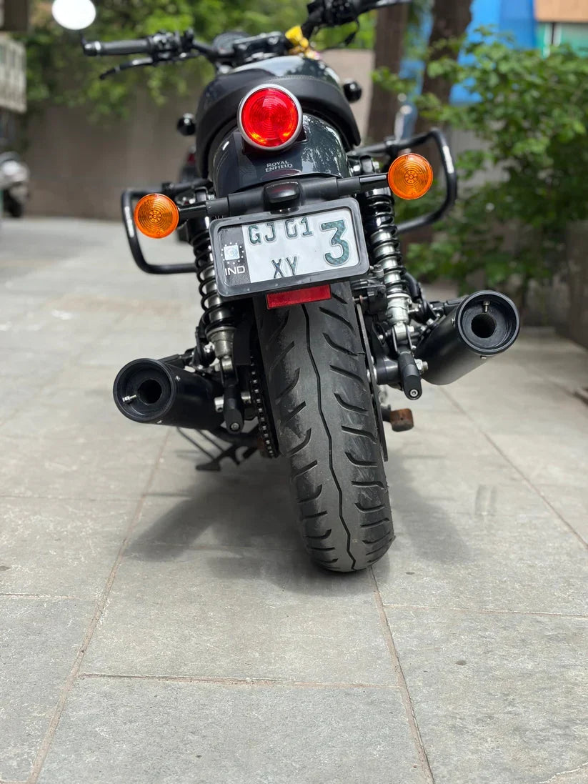 SS Motocorp Slip-On Exhaust Silencer (Pair) Black Finish for Royal Enfield Shotgun 650 | Performance Exhaust with DB Killers