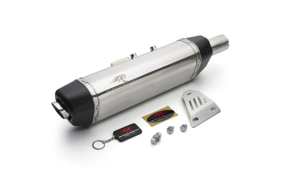 Red Rooster Vertex Polish Exhaust for Royal Enfield Himalayan & Scram 411 - View 4