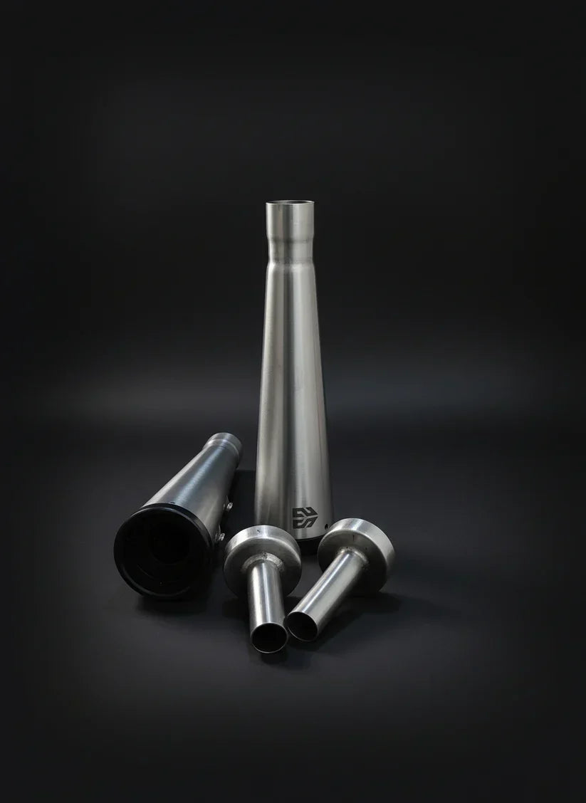 SS Motocorp Performance Bred Adaptable Slim Can Slip-On Silencer Pair for Royal Enfield Interceptor 650 & Continental GT 650