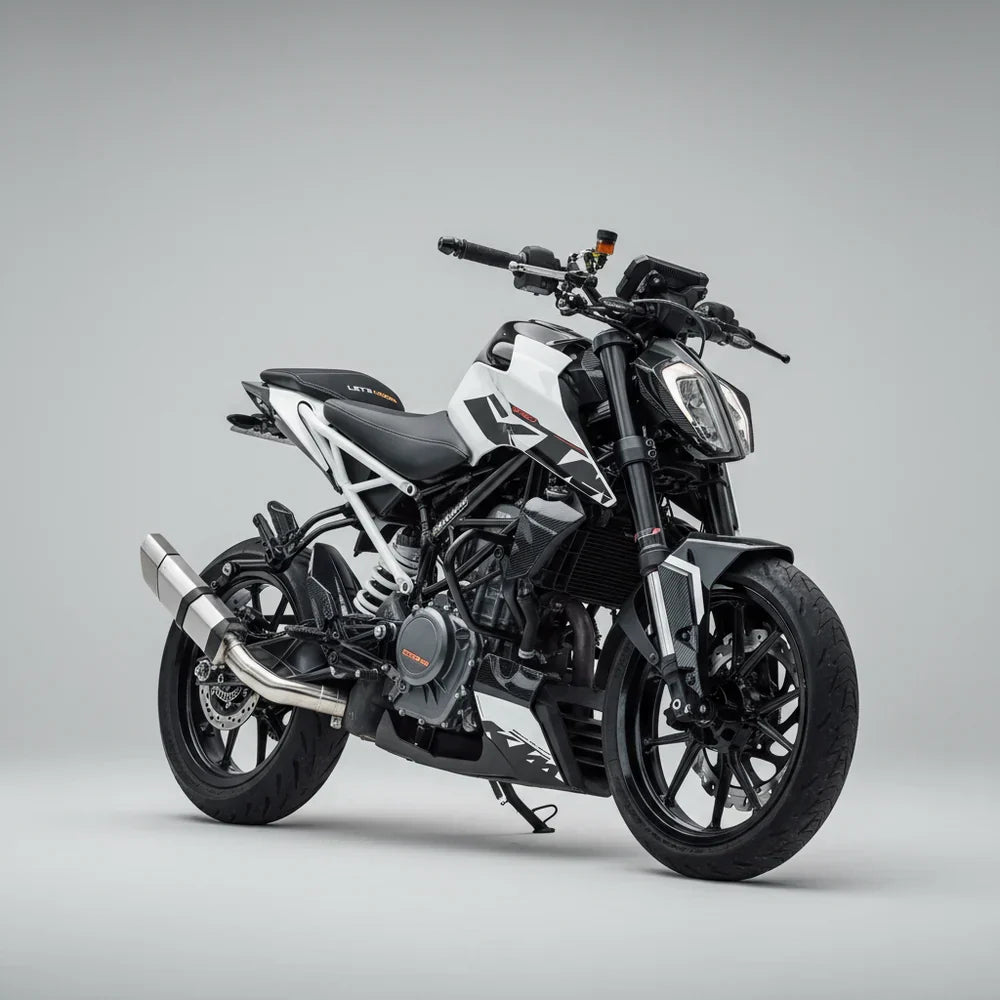 Barrel Rogue Steel Slip-On Exhaust with Link Pipe for KTM Duke 390 / RC 390 / Adventure 390 / Duke 250 / RC 250 | 304
