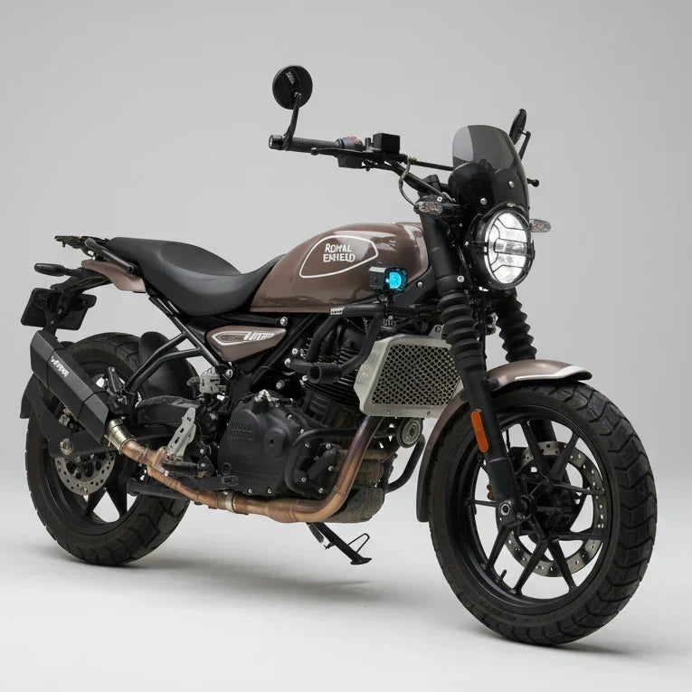 Barrel Rogue 2.0 Slip-On Exhaust with Link Pipe for Royal Enfield Guerrilla 450 | 304 Stainless Steel Performance Exhaust