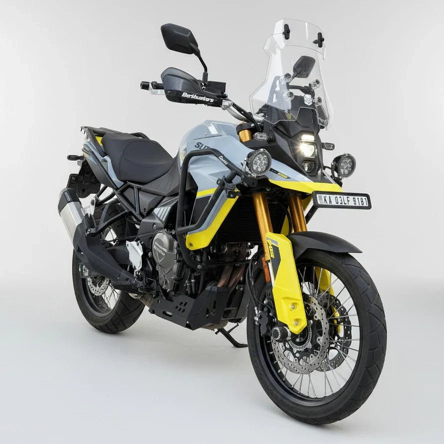 Barrel Storm Slip-On Exhaust for Suzuki V-Strom 800DE | 304 Stainless Steel Performance Exhaust - View 3