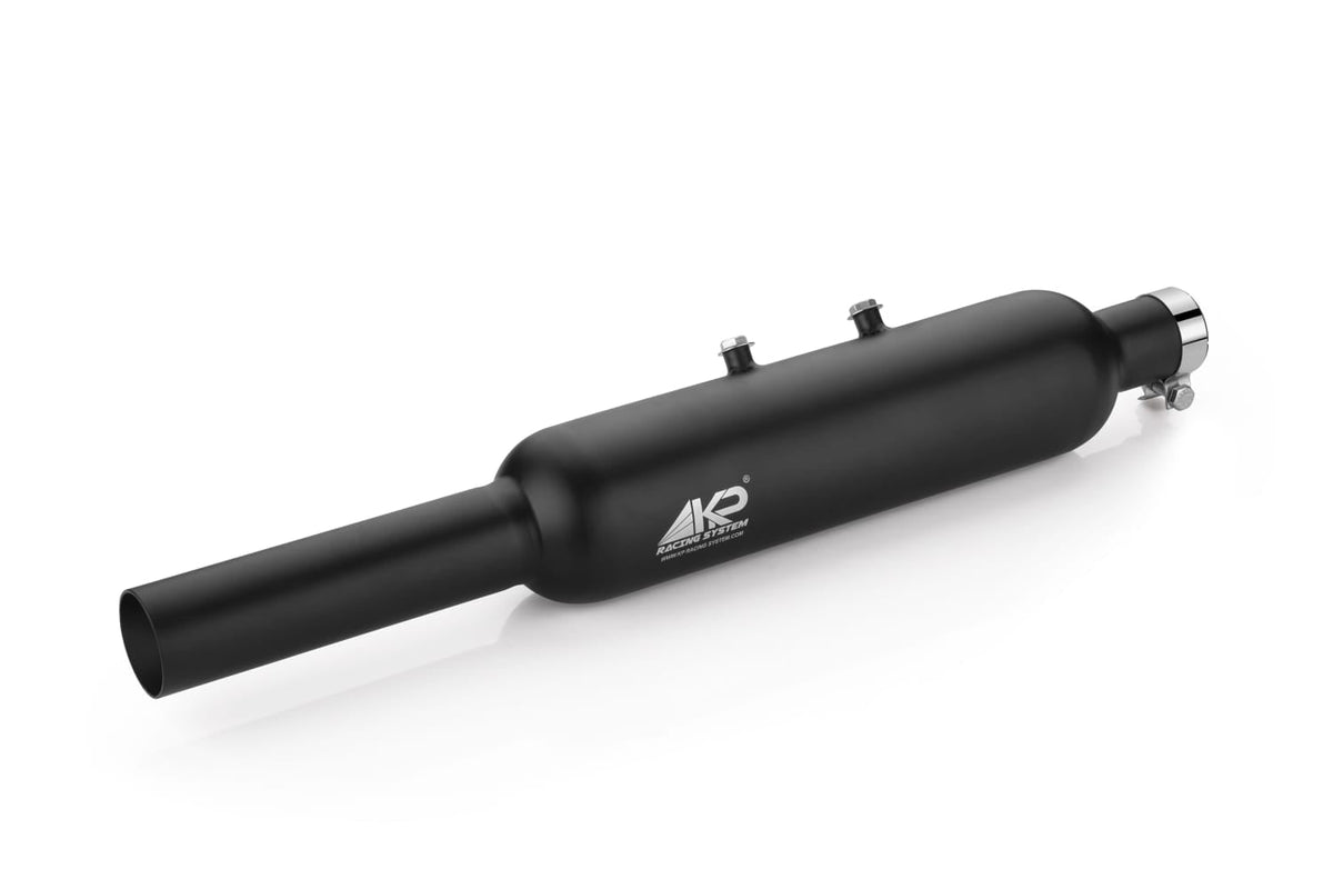 KP Racing System INDORI Performance Exhaust Black for Royal Enfield Bullet 350, Classic 350 Reborn & Meteor 350 (J-Series)