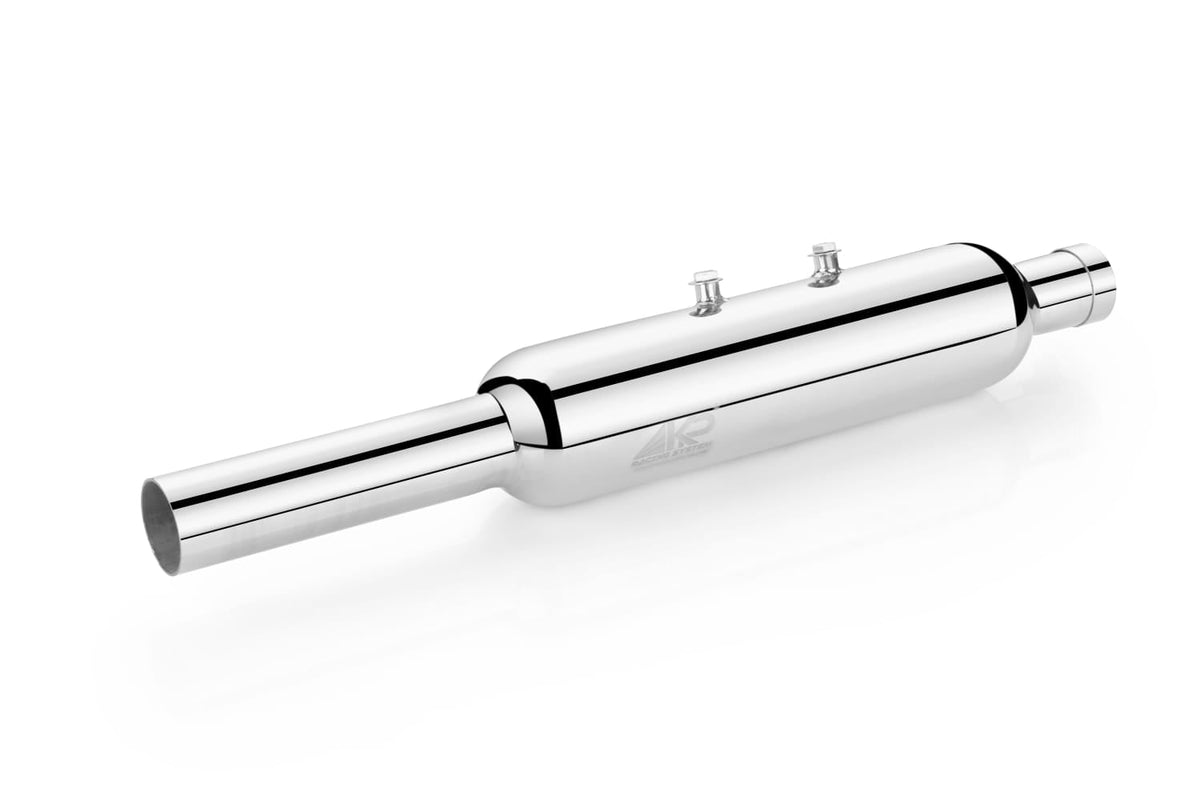 KP Racing System INDORI Performance Exhaust Silver for Royal Enfield Bullet 350, Classic 350 Reborn & Meteor 350 (J-Series)