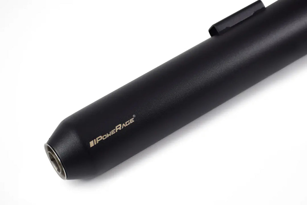 Powerage Slip-On Exhaust for Royal Enfield 350 / 500 – Black Short Type Performance Exhaust - View 3