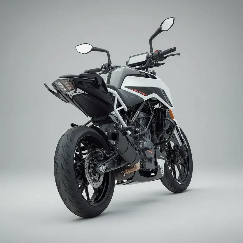 Barrel Rogue Black Slip-On Exhaust with Link Pipe for KTM Duke 390 / RC 390 / Adventure 390 / Duke 250 | 304 Stainless Steel