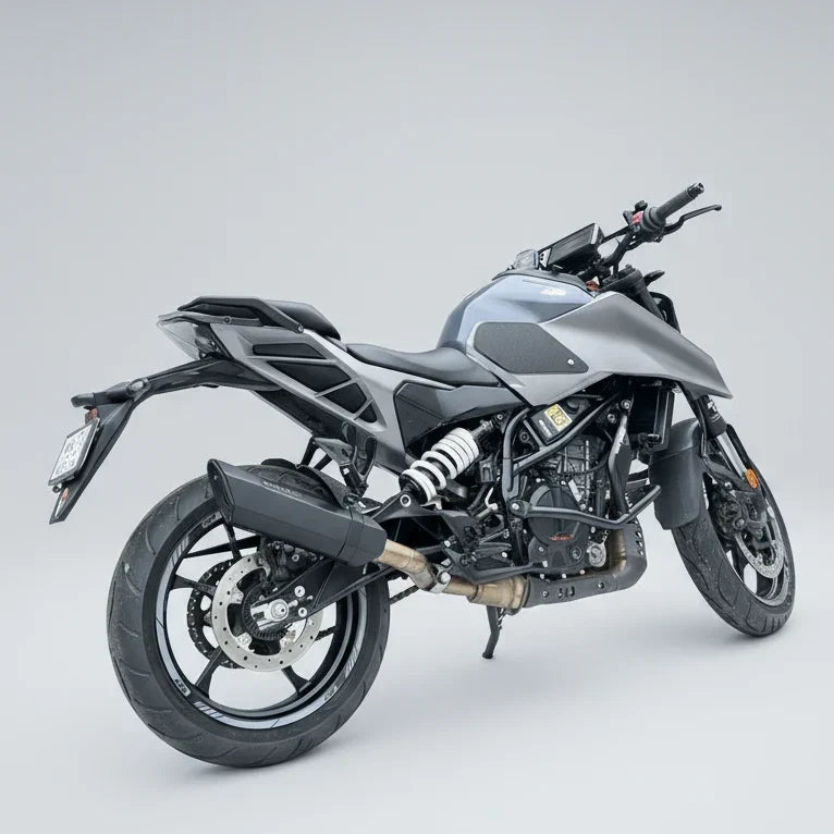 Barrel Rogue 2.0 Slip-On Exhaust with Mid Pipe for KTM Gen 3 Duke 250 & Duke 390 | 304 Stainless Steel Performance Exhaust