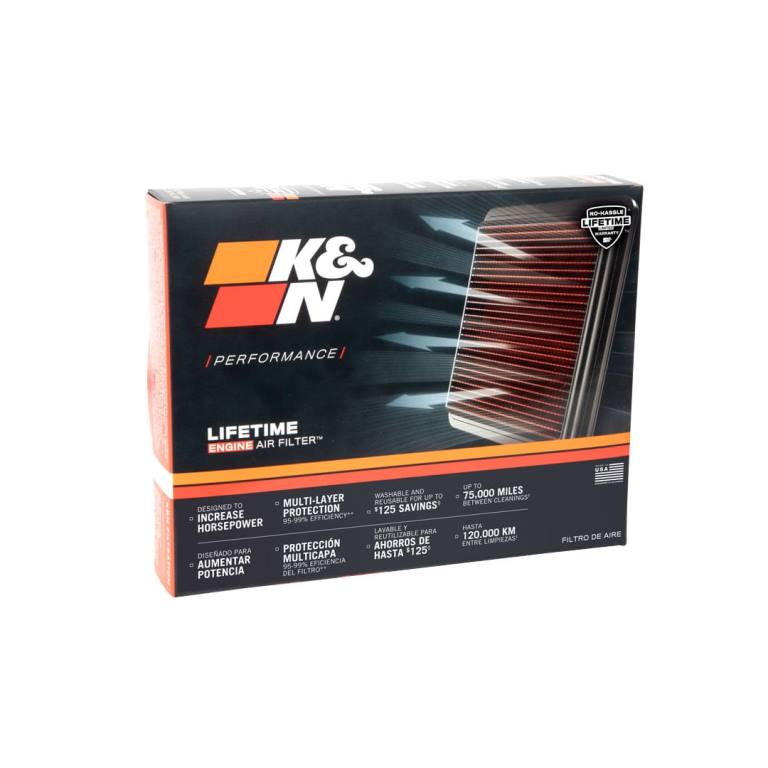 K&N High-Flow Lifetime Air Filter BM-1611 for BMW K1600 GT / GTL / B / Grand America (2011–2024) – Washable Performance Panel