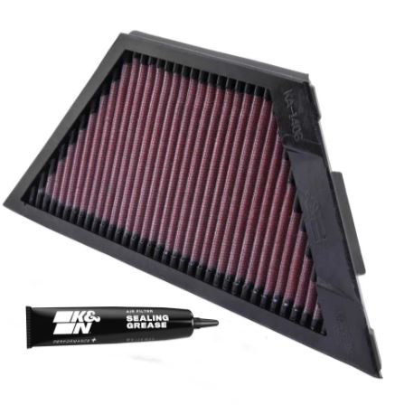 K&N KA-1406 High-Flow Washable Air Filter for Kawasaki 1400GTR, ZG1400 Concours, ZX-14 & ZZR1400 (2006–2016) – Performance