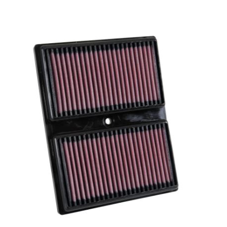 K&N 33-3037 High-Flow Lifetime Air Filter for Audi A1 / A3 / Q2, VW Polo / Golf / T-Roc 1.0L TSI – Washable Performance Air