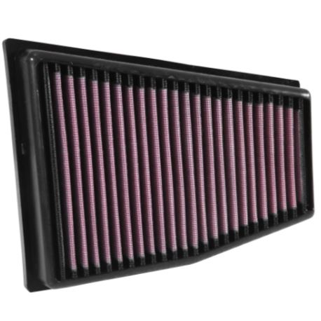 K&N 33-3031 High-Flow Washable Engine Air Filter for Audi RS5 RS4 4.2L V8 (Left Side Airbox) | Reusable Performance Panel