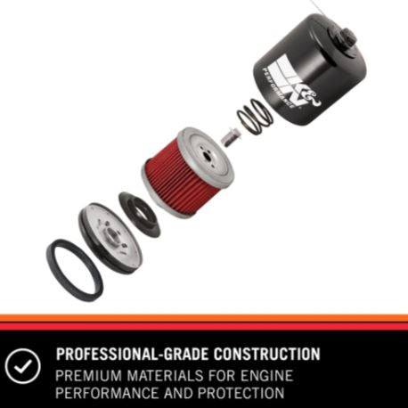 K&N KN-171B High Performance Black Spin-On Oil Filter | Wrench-Off® Premium Motorcycle Oil Filter - View 2
