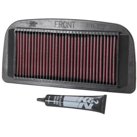 K&N YA-1002 High-Flow Lifetime Air Filter for Yamaha YZF-R1 2002-2003 | Washable Reusable Performance Engine Filter - View 3