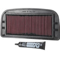 K&N YA-1002 High-Flow Lifetime Air Filter for Yamaha YZF-R1 2002-2003 | Washable Reusable Performance Engine Filter