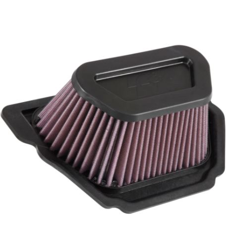 K&N YA-1015 High-Flow Lifetime Engine Air Filter for Yamaha YZF-R1, R1M, R1S & MT-10 (2015-2021) Washable Reusable