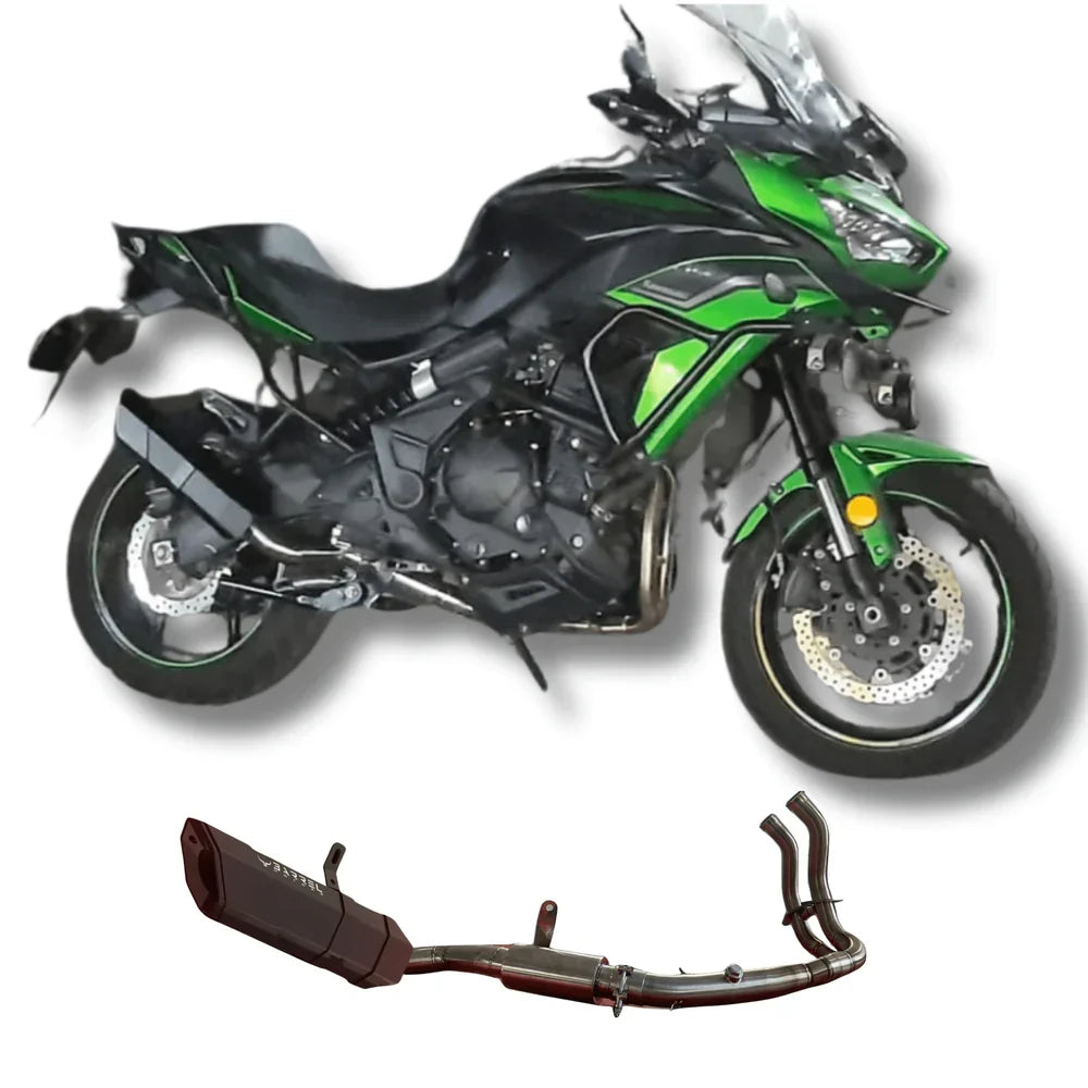 Barrel Rogue 2.0 Full System Exhaust for Kawasaki Versys 650 | 304 Stainless Steel Performance Exhaust - View 3