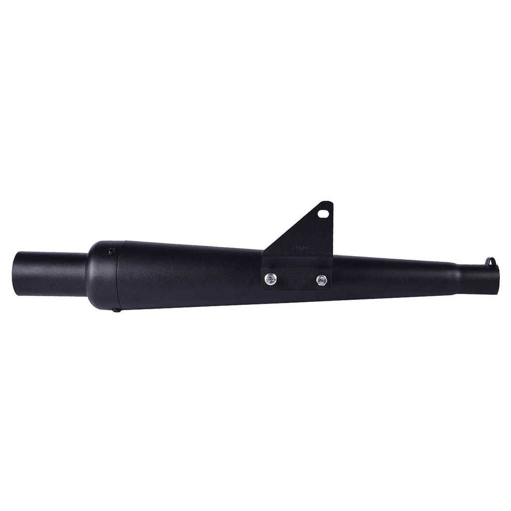 LGP Bangalore Goldy Silencer Exhaust | Universal Deep Sound Bike Exhaust – Silver & Black - View 8