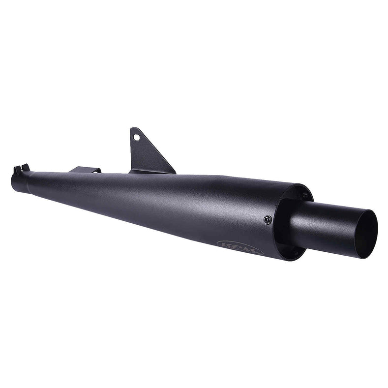 LGP WB1 Universal Motorcycle Exhaust Silencer – Deep Bass Sound | Silver & Black - View 3