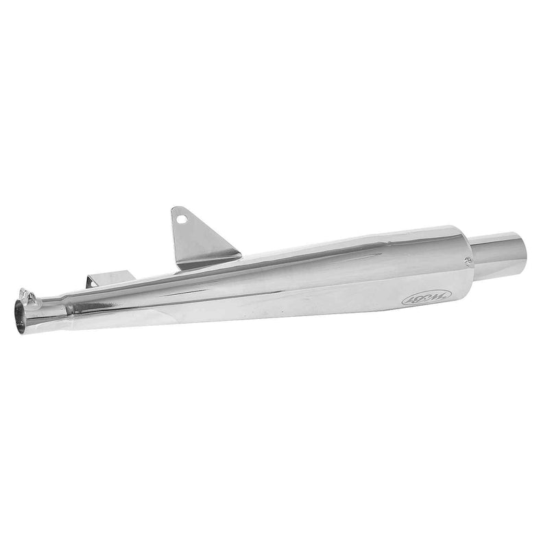 LGP WB1 Universal Motorcycle Exhaust Silencer – Deep Bass Sound | Silver & Black