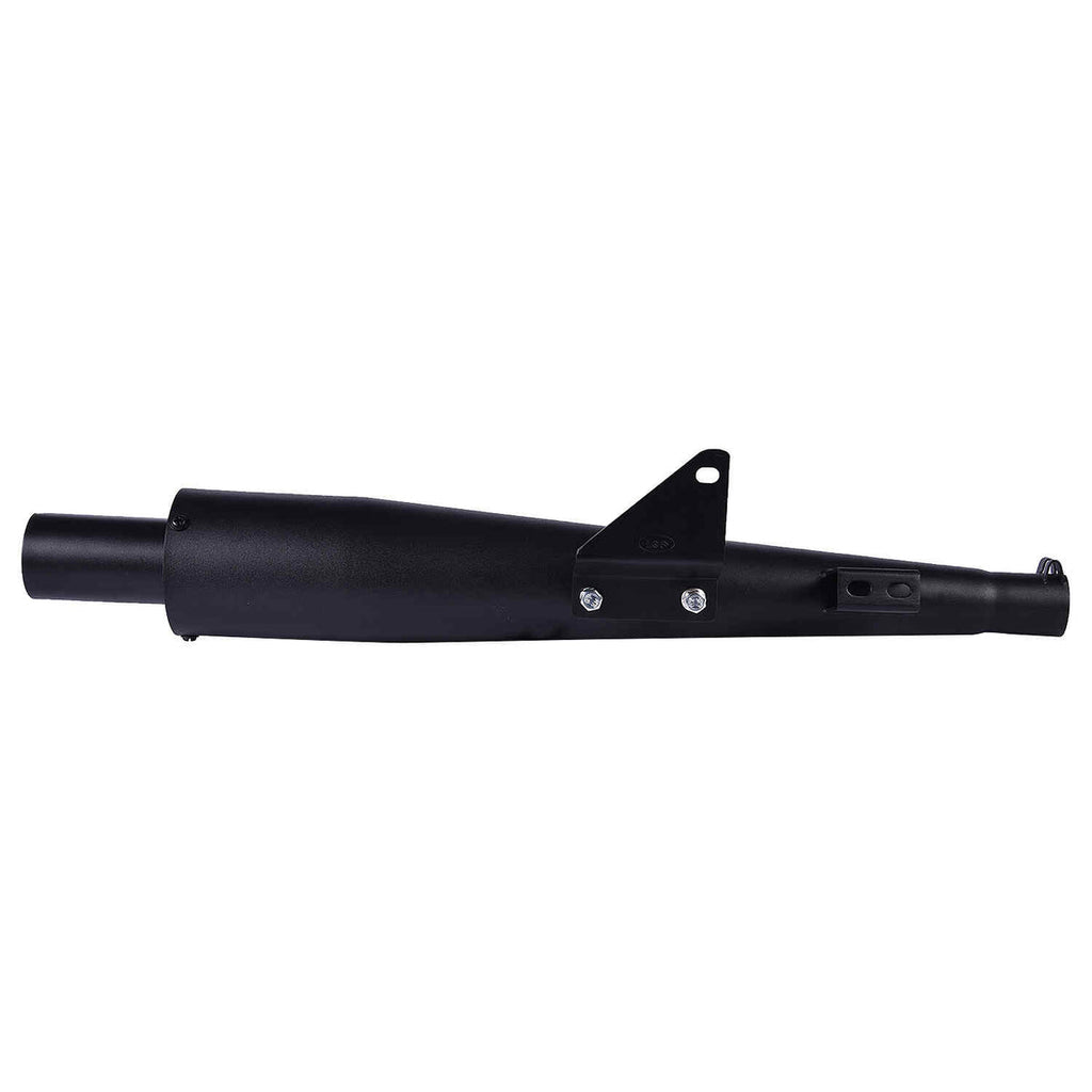 LGP WB1 Universal Motorcycle Exhaust Silencer – Deep Bass Sound | Silver & Black - View 2