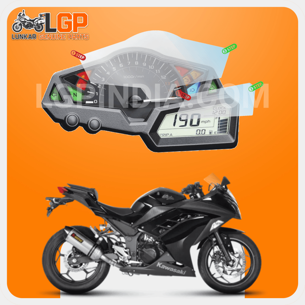 LGP SCREEN GUARD DISPLAY PROTECTOR KAWASAKI