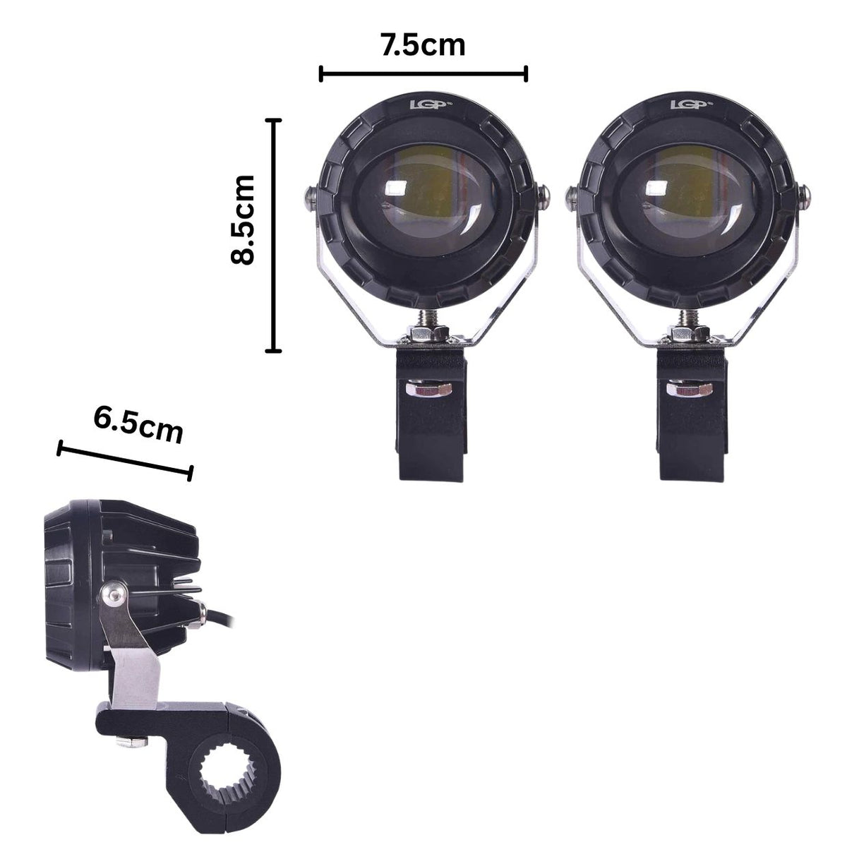 LGP DK330 Dual Beam Motorcycle LED Spotlight 60W 7500LM IP67 Waterproof Driving Light - View 4