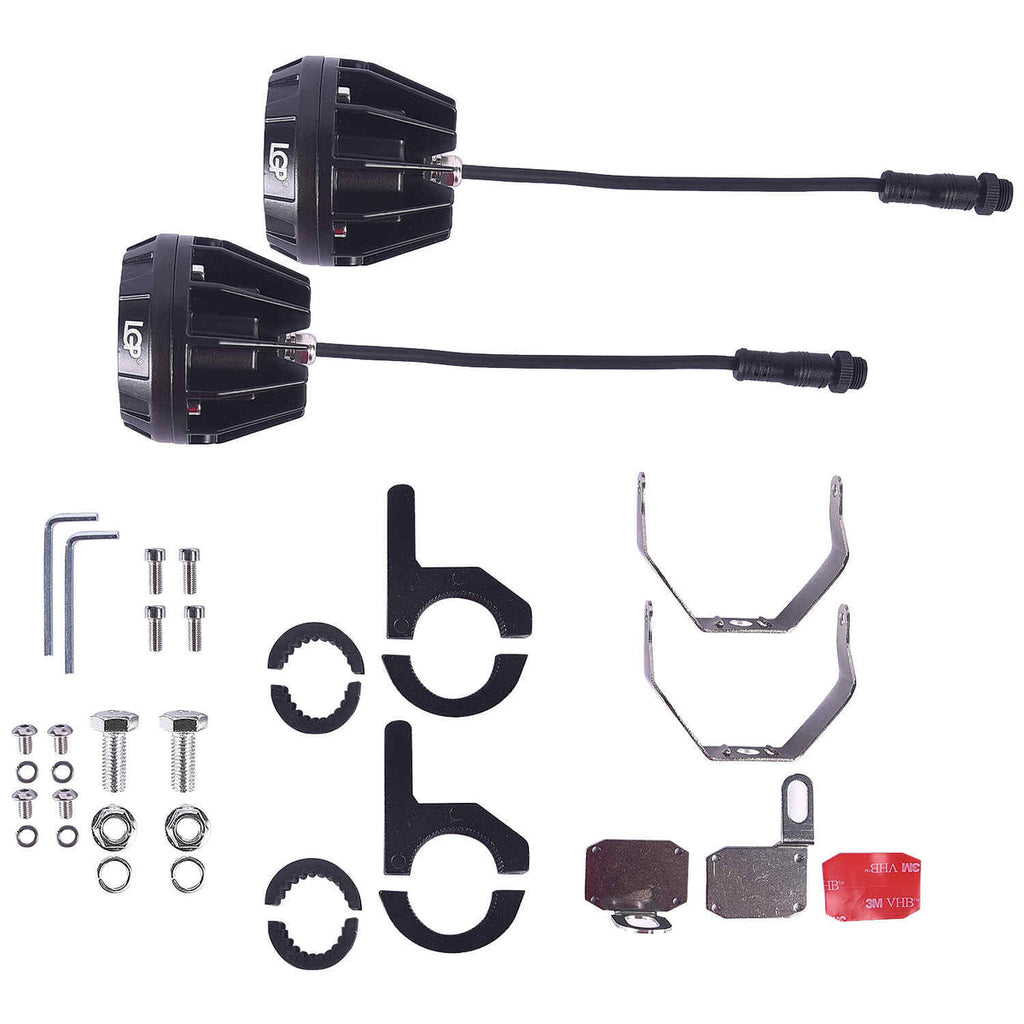 LGP DK330 Dual Beam Motorcycle LED Spotlight 60W 7500LM IP67 Waterproof Driving Light - View 5
