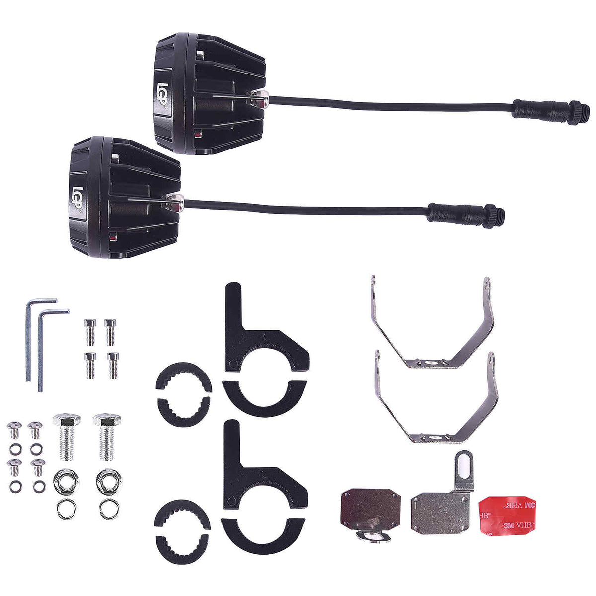 LGP DK330 Dual Beam Motorcycle LED Spotlight 60W 7500LM IP67 Waterproof Driving Light - View 5