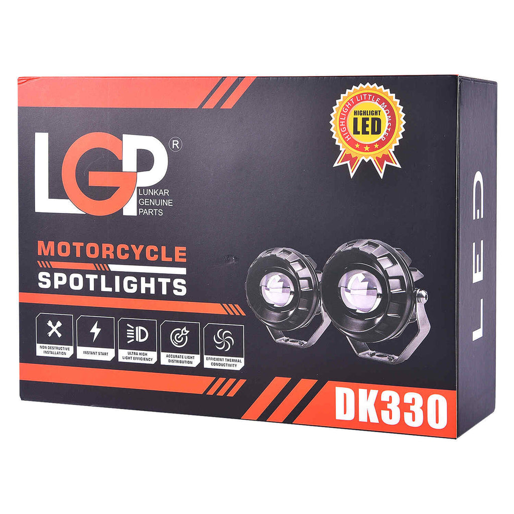 LGP DK330 Dual Beam Motorcycle LED Spotlight 60W 7500LM IP67 Waterproof Driving Light - View 6