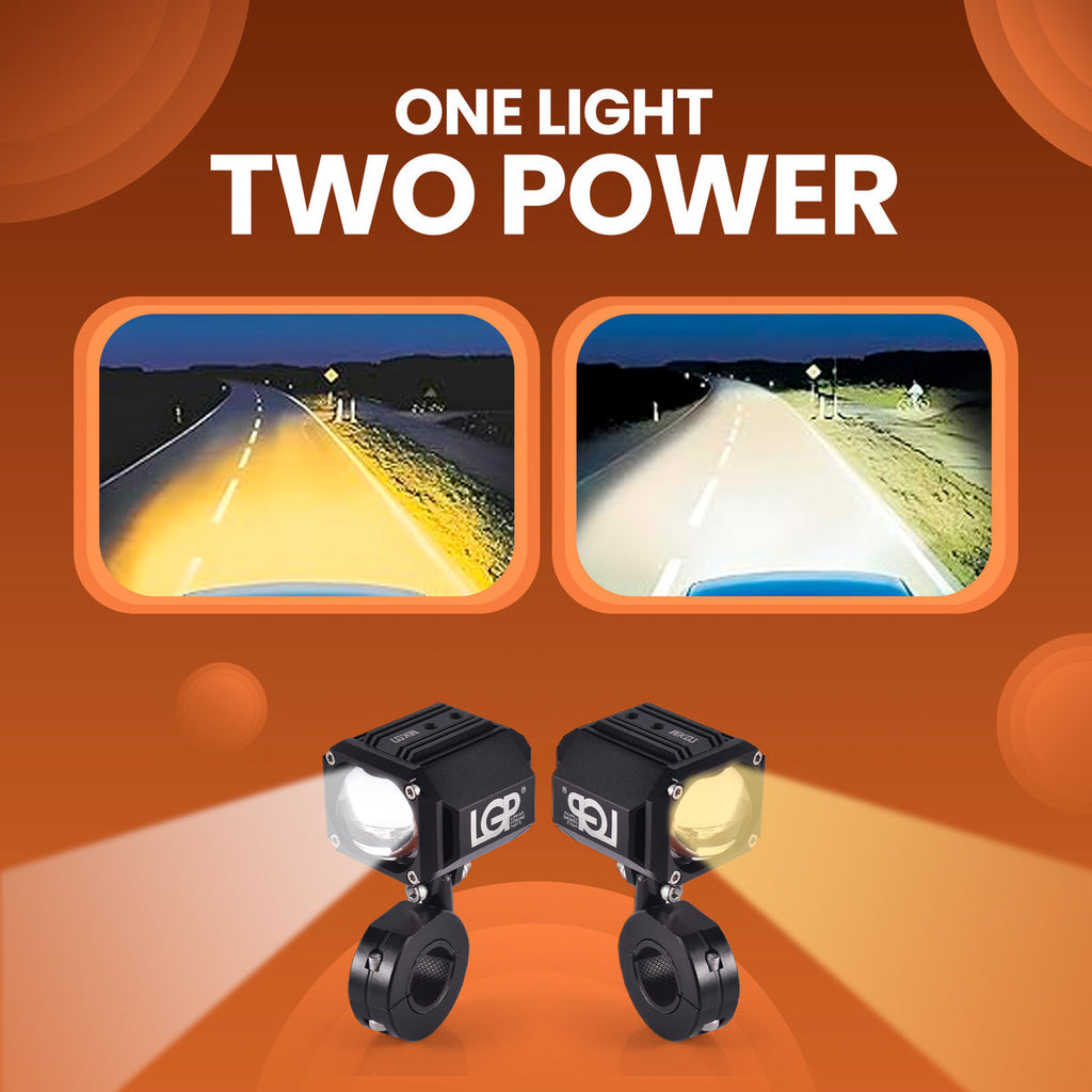 LGP MK07 Dual Beam Motorcycle LED Spotlight 80W 7000LM IP67 Waterproof Driving Light - View 7