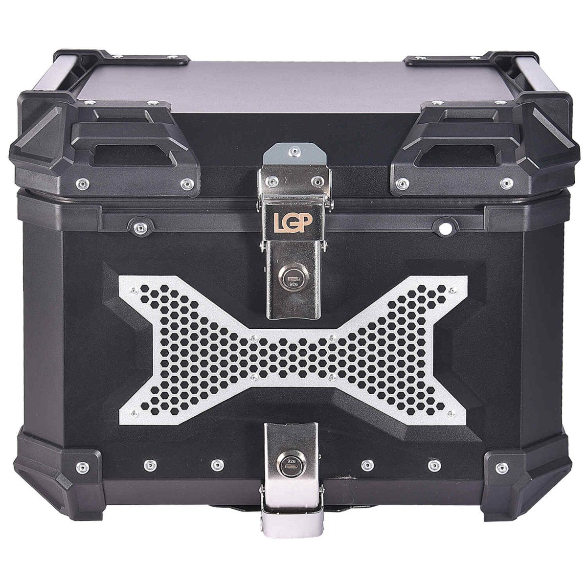 Motorcycle Top Box 45L Black Type X Luggage Box with Backrest