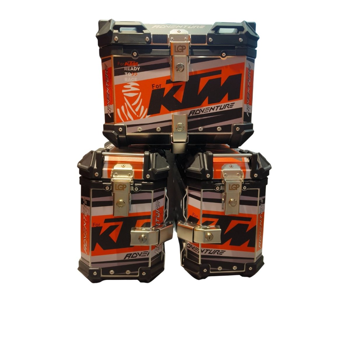KTM Explorer Side Panniers & Top Box Aluminium 45L/38L/38L