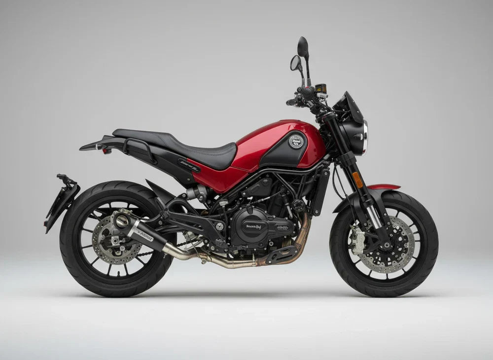 Barrel Outlaw 2.0 Slip-On Exhaust for Benelli Leoncino 500 | 304 Stainless Steel Performance Exhaust with Removable DB Killer