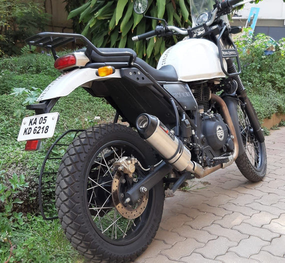 Devil Evolution Slip-On Exhaust with Link Pipe for Royal Enfield Himalayan (D2.1 420mm | Touring Performance Exhaust) - View