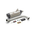 Red Rooster Luna Performance Exhaust Matte for Yamaha Aerox 155 | SS304 Performance Exhaust