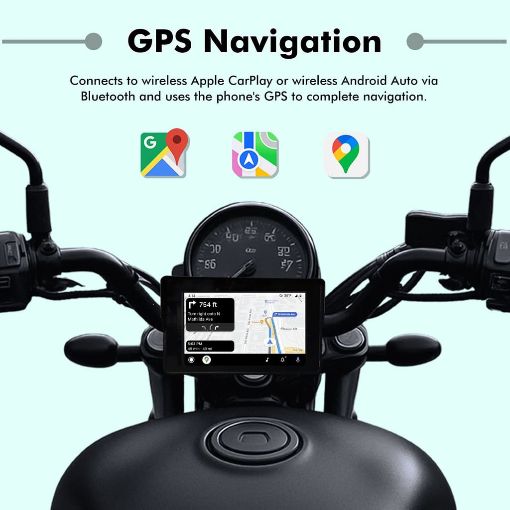 SIMTAC MOTORCYCLE GPS CARPLAY & ANDROID AUTO SYSTEM – M2 - View 2