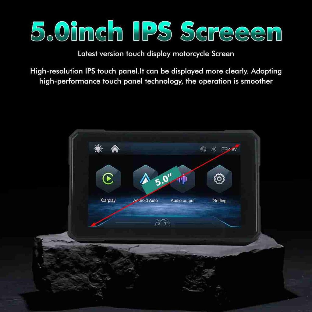 Simtac Quick Detachable Motorcycle GPS CarPlay & Android Auto system – M3 - View 6