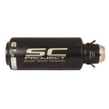 Basic Short Style 51 Mm Inlet Stainless Steel Universal Slip-On Without Db Killer Short Size - Black