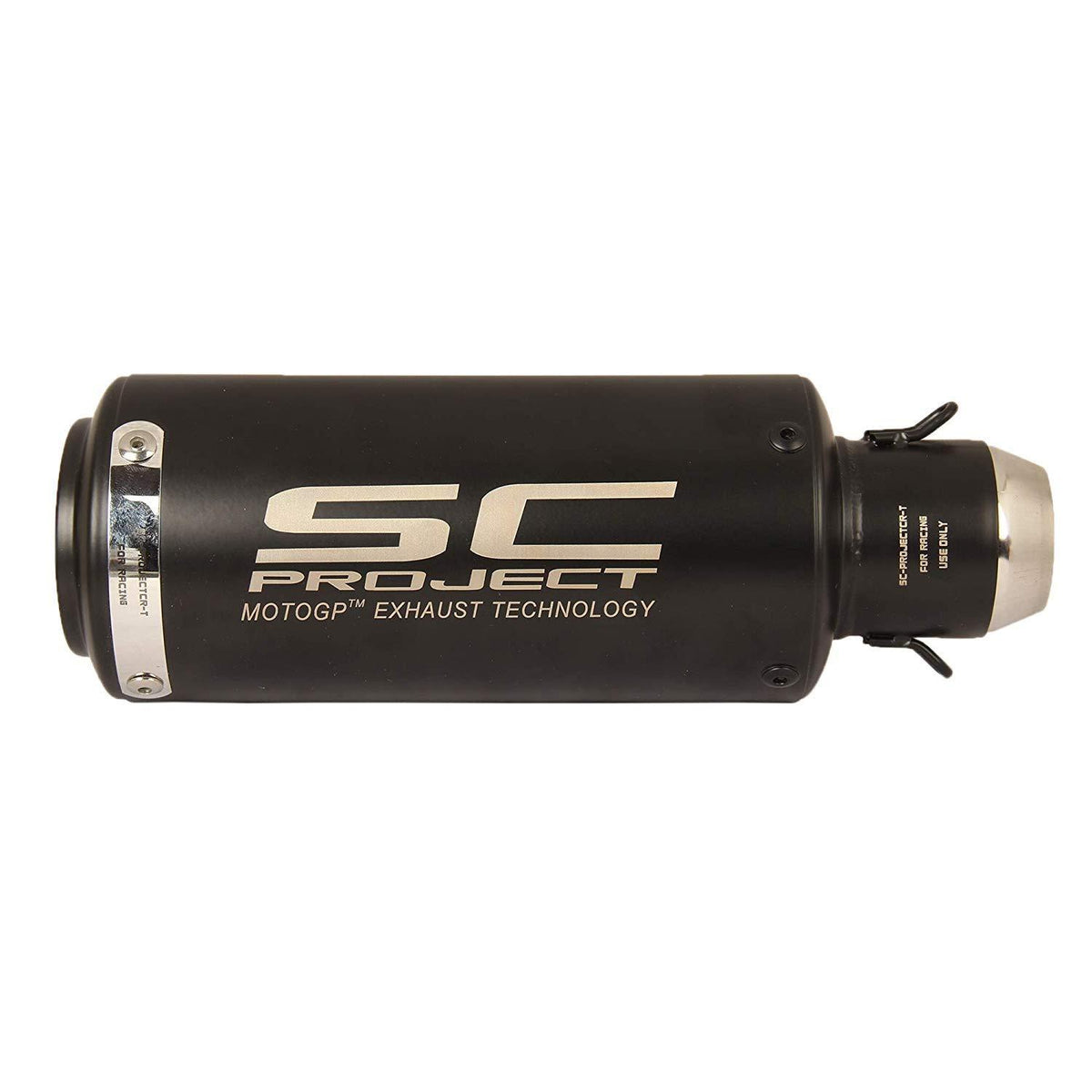 Basic Short Style 51 Mm Inlet Stainless Steel Universal Slip-On Without Db Killer Short Size - Black