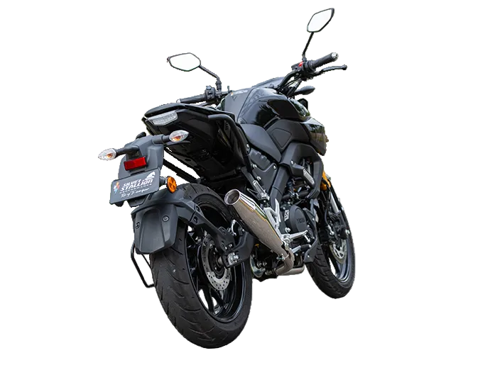 Yamaha MT-15 Storm Performance Exhaust | Silver Stallion | 11% BHP Boost | Black / Matte / Brushed - View 5