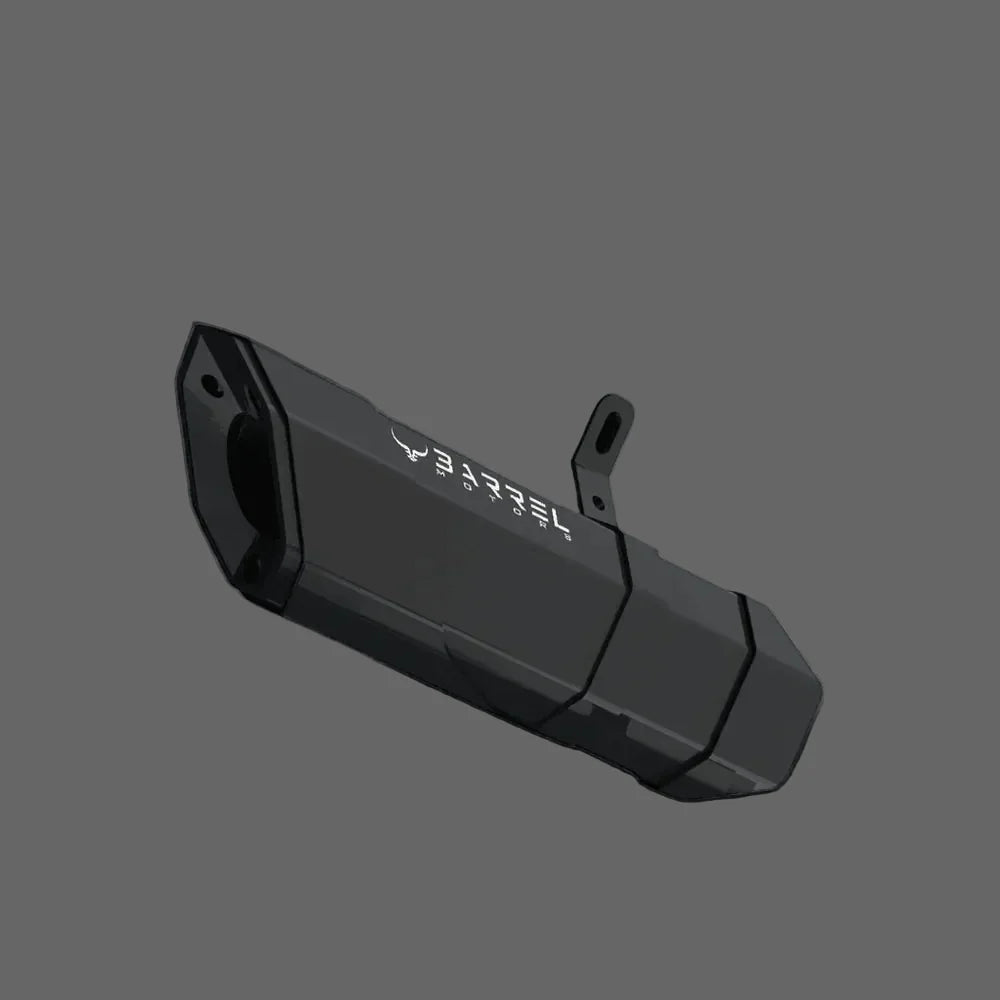 Barrel Rogue Black Slip-On Exhaust with Link Pipe for KTM Duke 390 / RC 390 / Adventure 390 / Duke 250 | 304 Stainless Steel