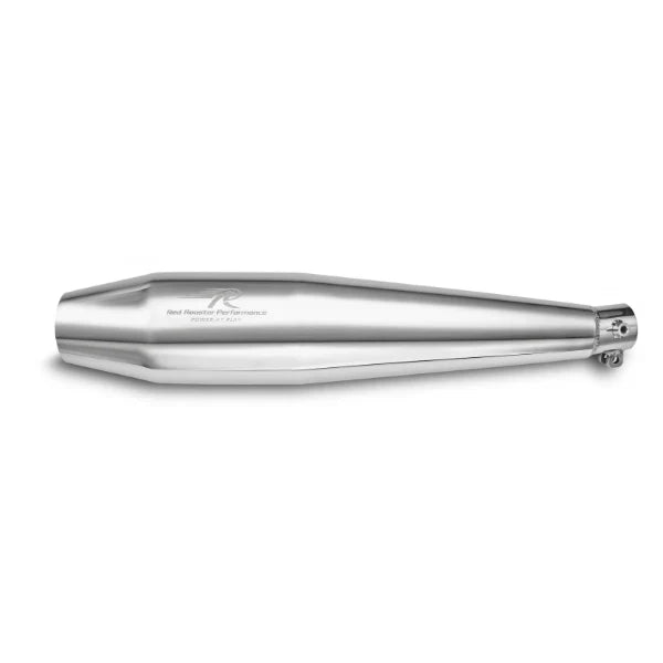 Red Rooster Pegasus Exhaust for Honda H’ness CB350 (Polish / Black) - View 4