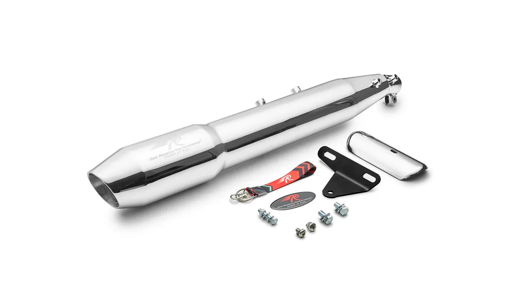 Red Rooster Pegasus Max Exhaust for Honda CB350 / Honda CB350C (Polish / Black / Matte)