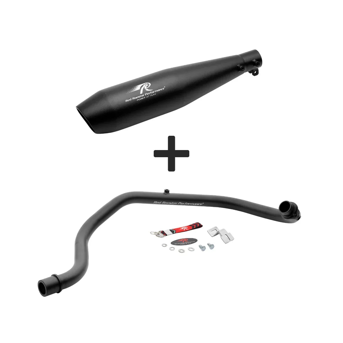 Red Rooster Performance POLARIS Exhaust for Hero XPulse 200 Black | Full System SS304 Exhaust