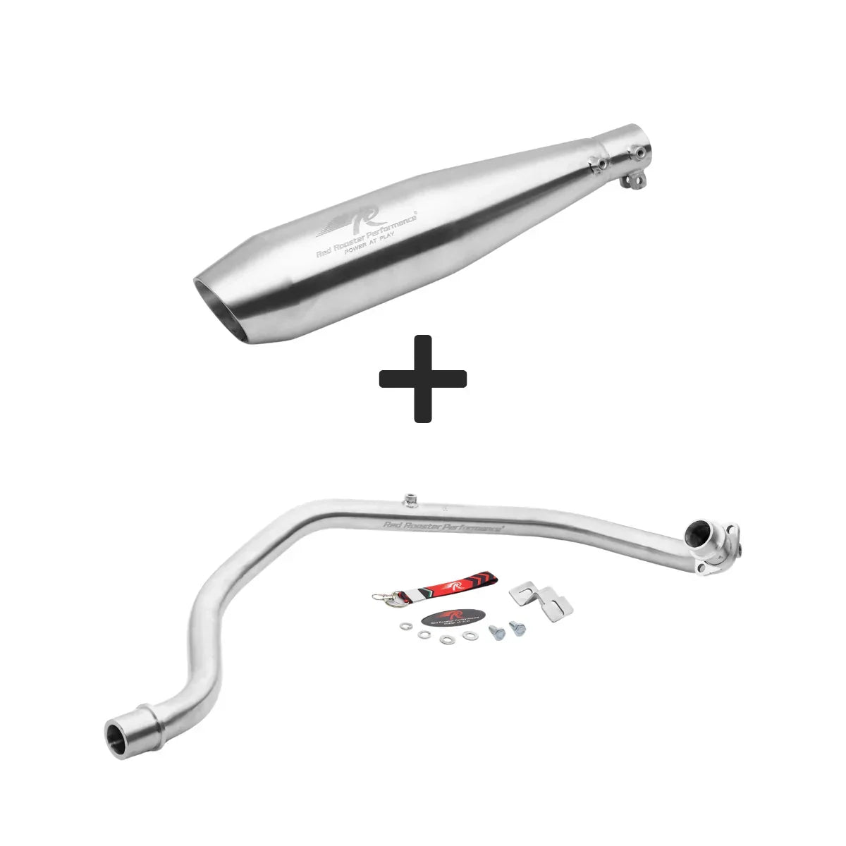 Red Rooster Performance POLARIS Exhaust for Hero XPulse 200 Matte | Full System SS304 Exhaust
